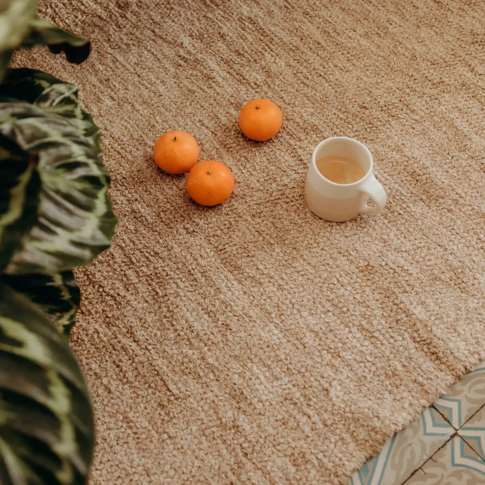 Sélection M Tapis “Luca” beige – coton recyclé New