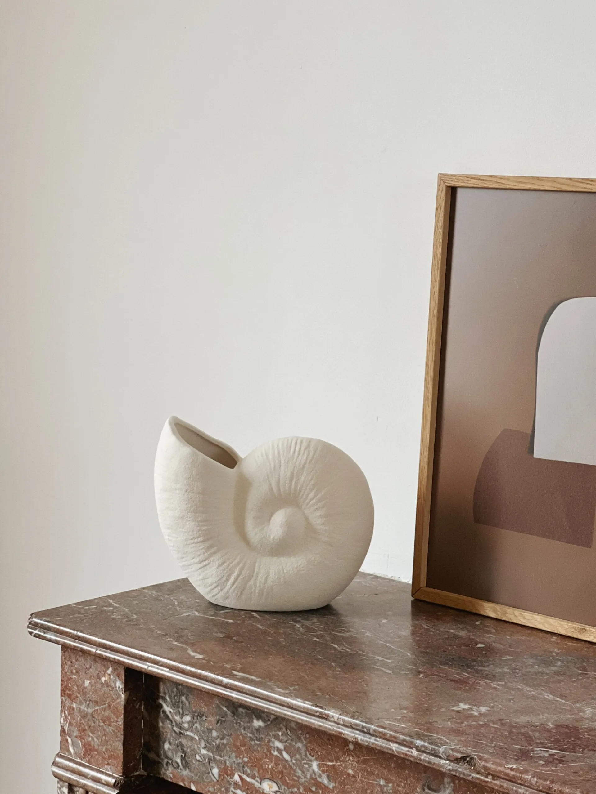 Sélection M Vase coquillage blanc Online