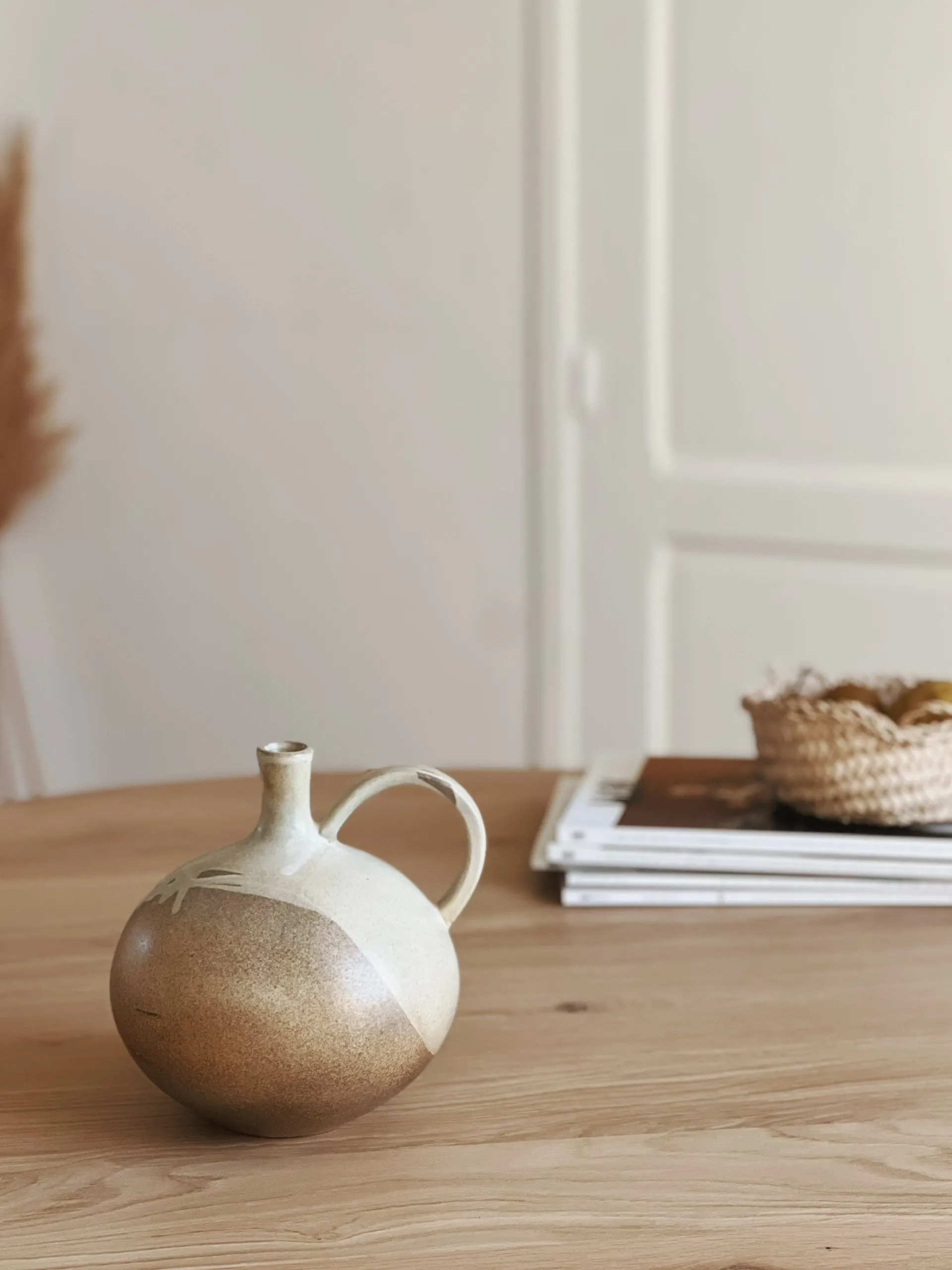 Sélection M Vase céramique rond avec anse New