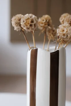 Sélection M Vase cylindrique rayé Hot